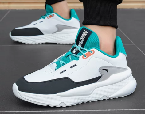 安踏鞋 男鞋老爹鞋新款秋冬皮面休闲鞋子冬季...