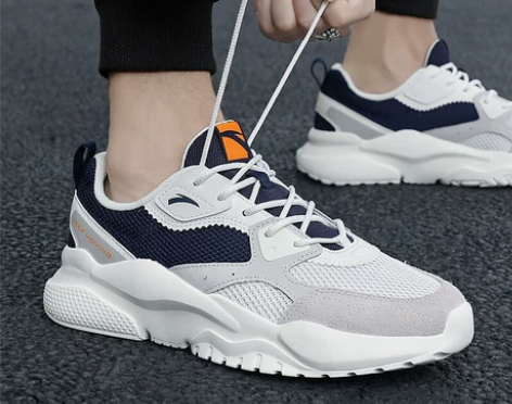 安踏鞋 男鞋老爹鞋2022冬季新款网面透气...