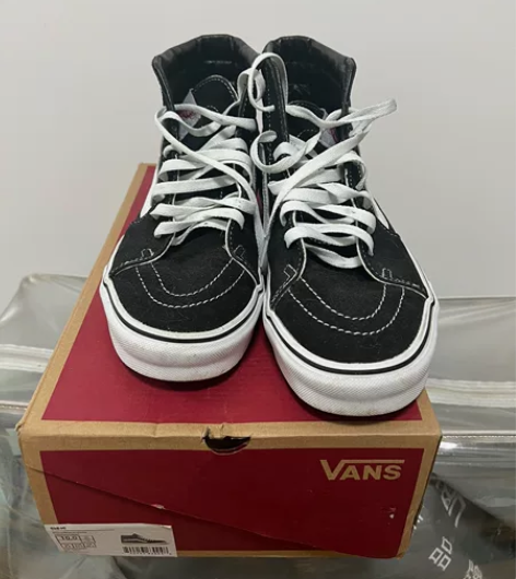 Vans SK8Hi Black 黑白 4...