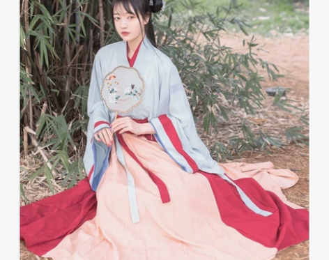 五五年原创汉服工作室的魏晋交领儒裙，没穿过...