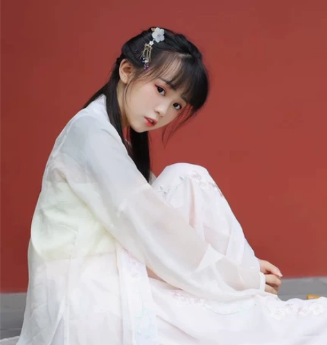 兰若庭 汉服 双子  粉色 全套的￥50