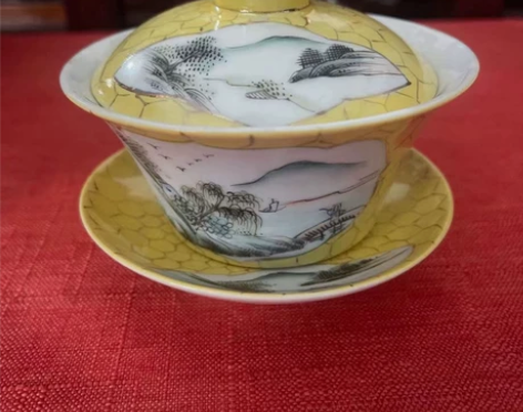 景德镇567老厂货库存，手绘江西瓷业公司黄...