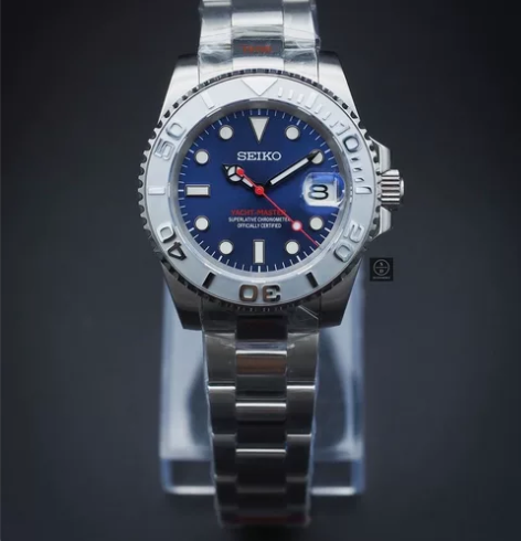 蓝水鬼精工手表 40尺寸的壳NH35机芯蓝...