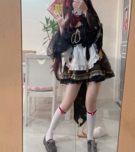 【预售】悠窝窝胡桃女仆m码 衣服假发无鞋有...