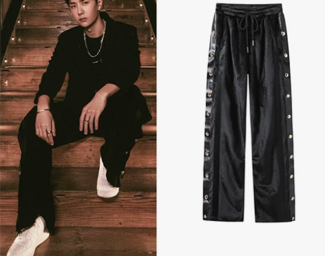 王一博同款小香风休闲裤阔腿裤高腰垂感显瘦宽...