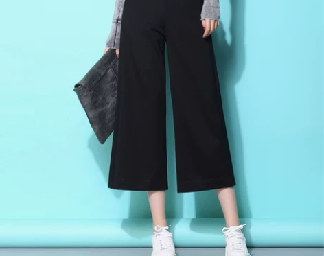 【520活动价】2018春夏新款阔腿裤女九...