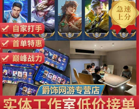 王者送荣耀代练打国服大小国标省标金标巅峰赛...