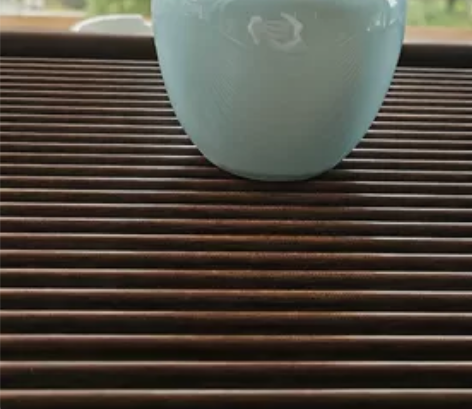 有年代的公道杯，外中青蓝上釉极少，内白釉，...