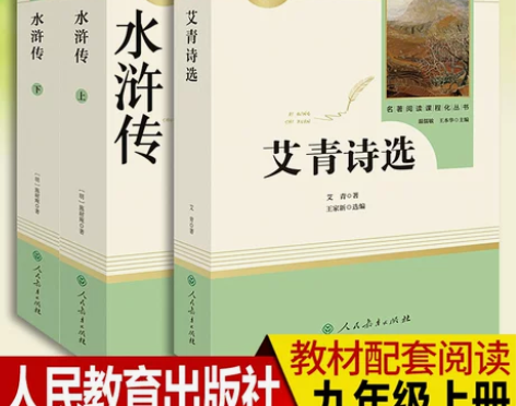 水浒传 水浒传和艾青诗选九年级必读课外阅读...