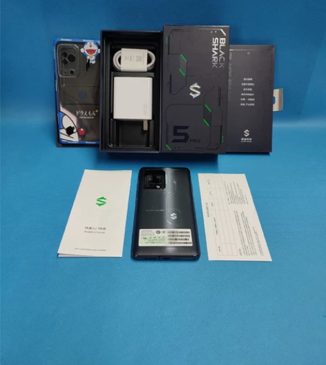 全套小米黑鲨5Pro陨石黑12+256G正...