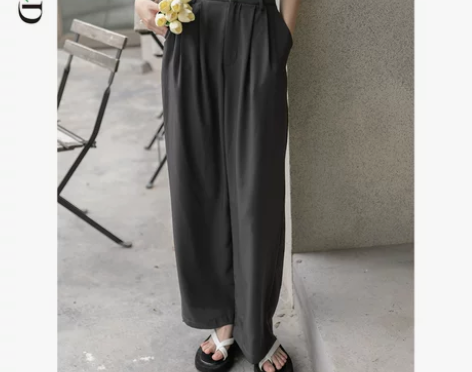 【上新价】LRUD阔腿裤女高腰垂感设计感小...