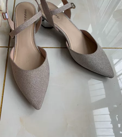 低跟单鞋女2021夏款 尖头中空高跟鞋女 ...