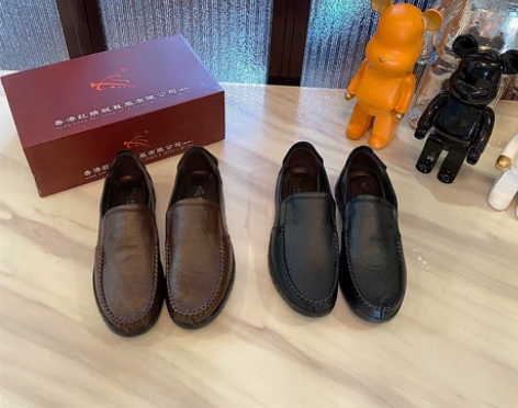 【尾货处理】男士皮鞋男鞋牛皮黑色棕色舒适软...