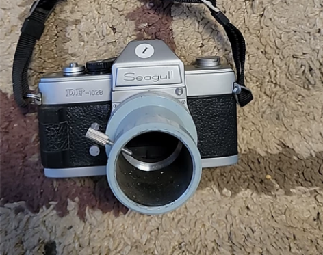 古董海鸥DF102B胶片相机 橙色如图，快...