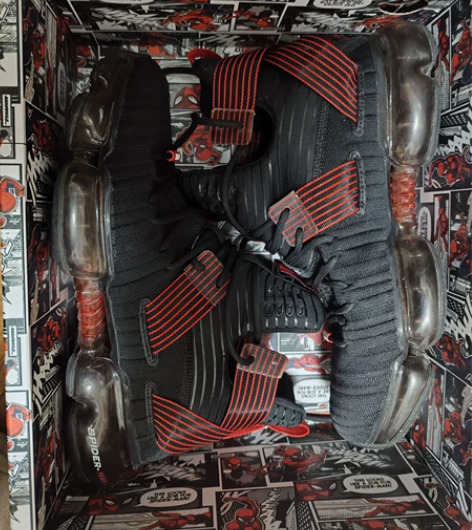 安踏蜘蛛侠联名球鞋 44.5码 下地三次 ...