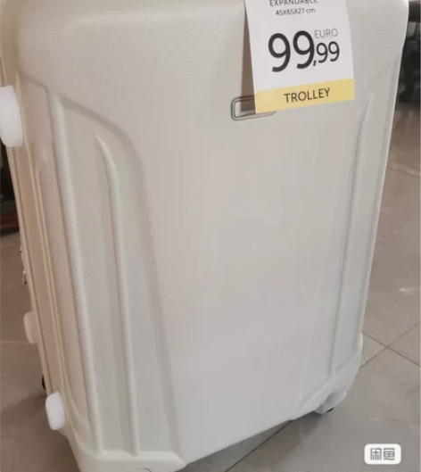 出口意大利超轻登机拉杆箱万向轮女行李箱拉链...