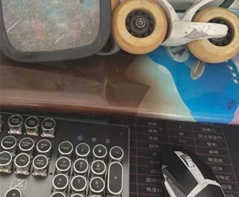 蝶灵绝版OG一体钢筋白色 pu高弹弧形轮 ...