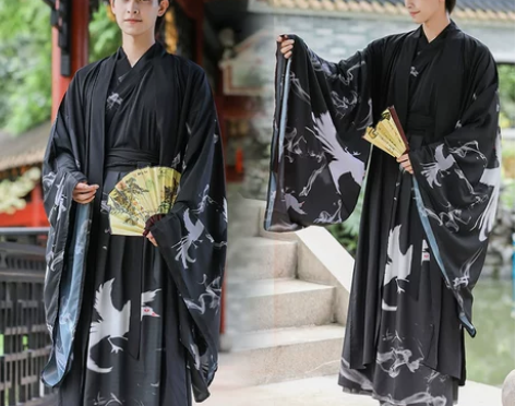 原创汉服古风白色魏晋男装侠客书生大码古风男...