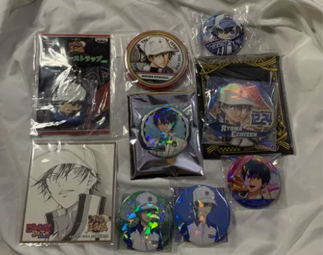 网球王子越前龙马谷子吧唧色纸set 都是日...