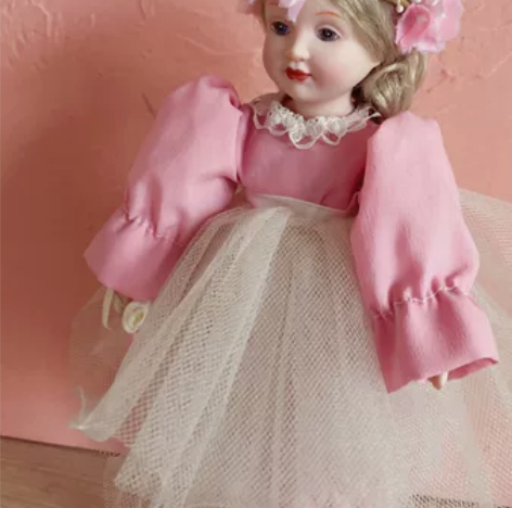 古董娃娃#日本制陶瓷芭蕾舞者 头和四肢陶瓷...