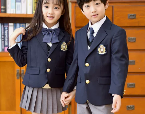 西装班服小学生校服男女童三件套装春秋冬季