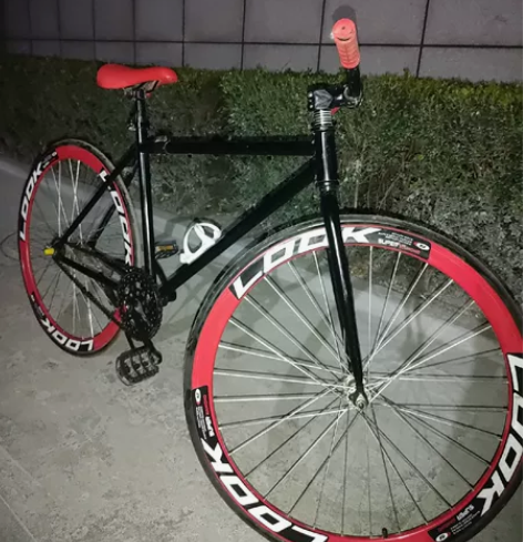 死飞自车行车男女倒刹倒骑公路赛，学生复古单...