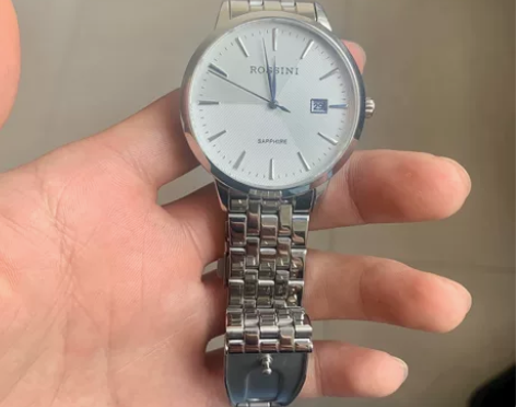 正品罗西尼手表，石英男表5911百搭款日历...
