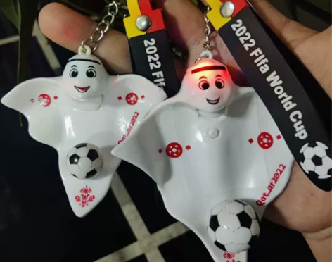 2022新款 卡塔尔世界杯吉祥物球迷钥匙扣...