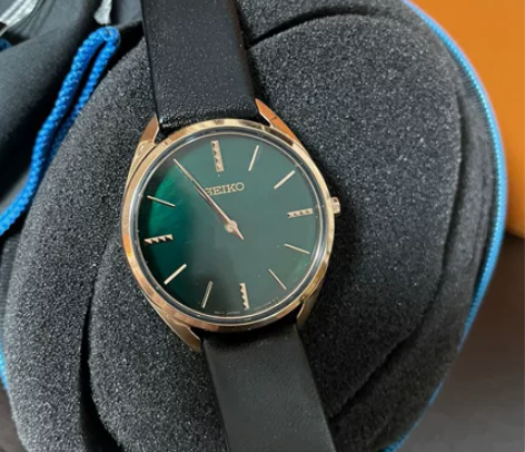 SEIKO精工手表女玫瑰金表盘礼物送礼学生...