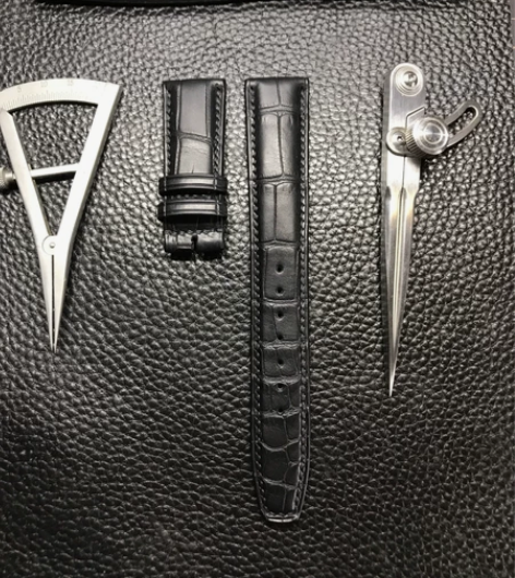 精工订制手工美洲鳄鱼皮表带，照片的表带，皮...