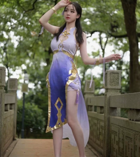 【租/出】【多肉君】已绝版 露娜同人旗袍...