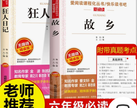 故乡 狂人日记鲁迅原著正版经典全集2册