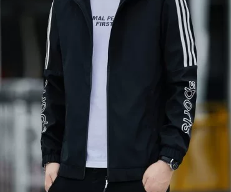 男士外套新款运动套装夹克服2XL，衣长69...
