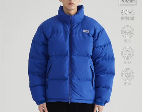 WassupHouse三防基础立领羽绒服男...