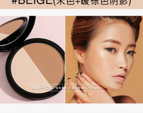 韩国正品3CE修容粉饼盘组合高光阴影粉侧影...