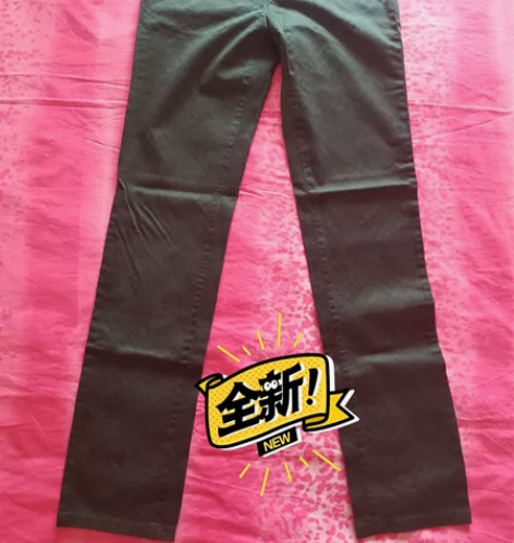 #普雷基米# 全新绿色休闲裤 颜色绿色 尺...