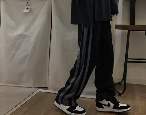 裤子女秋季薄款韩版ins百搭休闲运动裤宽松...