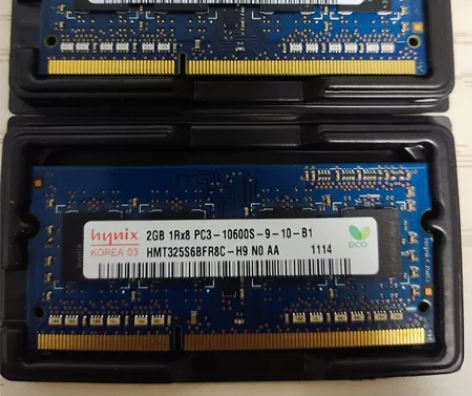 自用笔记本升级换下的 海力士ddr3 2G...