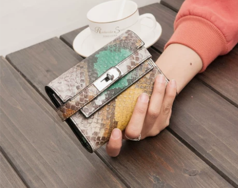 欧美真皮涂鸦短款女士牛皮钱包 新款潮流时尚...