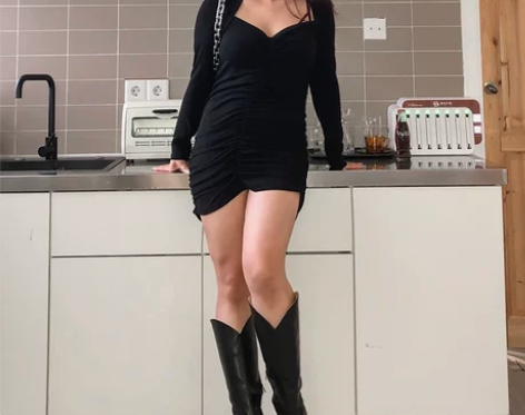 秋复古200斤大码女装胖mm欧美紧身连衣裙...