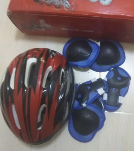 包邮美洲狮滑冰鞋全套 95成新，没玩几次，...