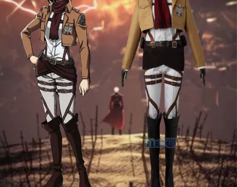 进击的巨人 三笠cos服 M码 包括：外套...