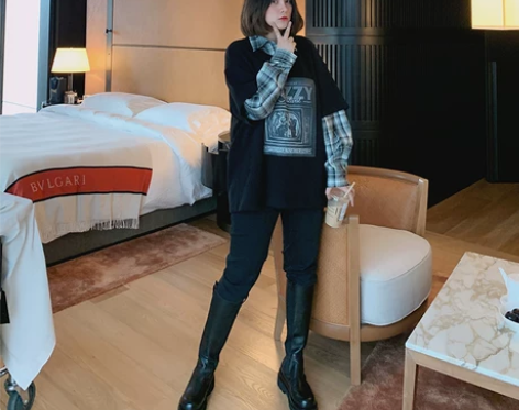 马瓜瓜定制 高腰显瘦直筒牛仔裤女秋季新款 ...