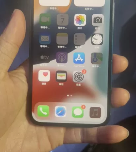 苹果12，蓝色，国行，256GB。电池89...
