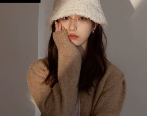 渔夫帽 盆帽渔夫帽Winnie Lee羊羔...