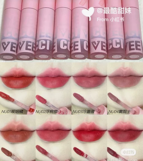 veecci唯资唇雾釉面哑光唯姿唇雾小众品...