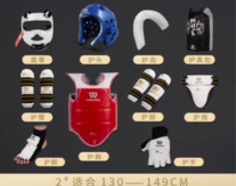 道郎 TEEWOO跆拳道护具件套装 护手护...