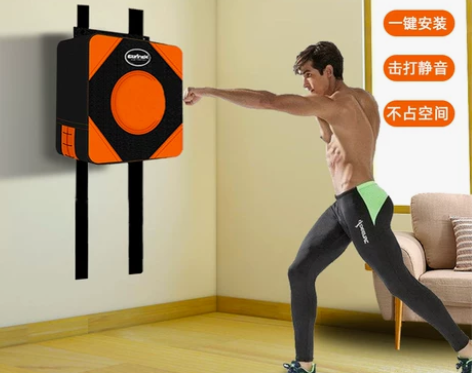 拳击墙靶沙袋沙包家用挂墙免打孔立式练拳手套...