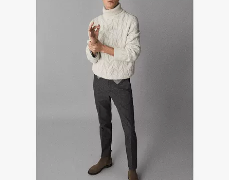 Massimo Dutti 男装 修身版灰...