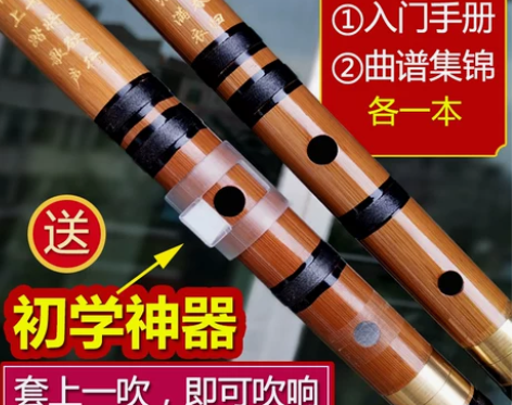 笛子成人初学零基础 两节横笛 梆笛F调儿童...